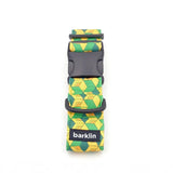 Wide dog collar 4 cm Pixel Grid pattern with ECONABLE recycled nylon buckle showing side release structure